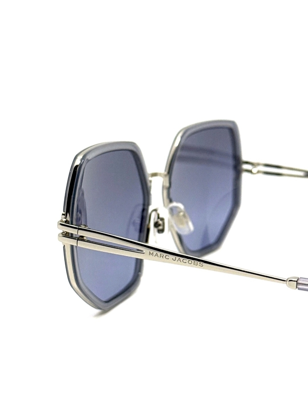 Marc Jacobs Silver Metal Frame Sunglasses with Dark Gray Lenses - Picture 8 of 12